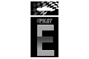 Lampa Αυτοκόλλητο Γράμμα Αυτοκινήτου Χρωμίου 3D "E" 5.6cm