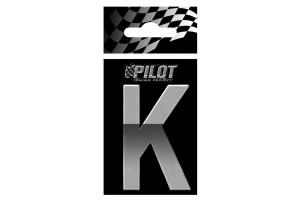 Αυτοκολλητο Γραμμα 3D "Κ" ΤΥΡΕ-5 56mm