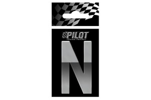 Lampa Αυτοκόλλητο Γράμμα Αυτοκινήτου Χρωμίου 3D "N" 5.6cm