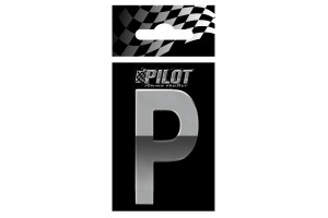 Lampa Αυτοκόλλητο Γράμμα Αυτοκινήτου Χρωμίου 3D "P" 5.6cm