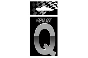 Αυτοκολλητο Γραμμα 3D "Q" ΤΥΡΕ-5 56mm