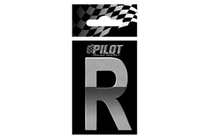 Lampa Αυτοκόλλητο Γράμμα Αυτοκινήτου Χρωμίου 3D "R" 5.6cm