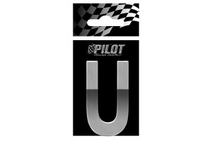 Αυτοκολλητο Γραμμα 3D "U" ΤΥΡΕ-5 56mm