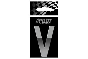 Αυτοκολλητο Γραμμα 3D "V" ΤΥΡΕ-5 56mm