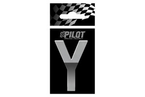 Αυτοκόλλητο Γράμμα Αυτοκινήτου Χρωμίου "Y"