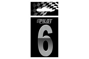 Αυτοκολλητο Γραμμα 3D "6" ΤΥΡΕ-5 56mm