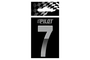 Αυτοκολλητο Γραμμα 3D "7" ΤΥΡΕ-5 56mm