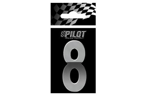 Αυτοκολλητο Γραμμα 3D "8" ΤΥΡΕ-5 56mm