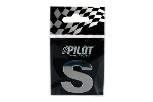 Lampa Αυτοκόλλητο Γράμμα Αυτοκινήτου Χρωμίου 3D "S" 2.8cm