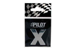 Lampa Αυτοκόλλητο Γράμμα Αυτοκινήτου Χρωμίου 3D "X" 2.8cm