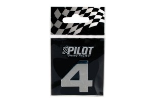 Αυτοκολλητο Γραμμα 3D "4" ΤΥΡΕ-3 28mm