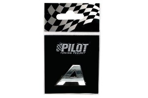 Lampa Αυτοκόλλητο Γράμμα Αυτοκινήτου Χρωμίου 3D "A" 1.8cm