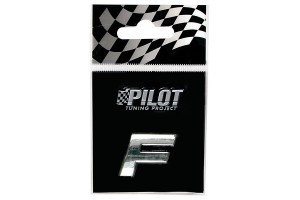 Lampa Αυτοκόλλητο Γράμμα Αυτοκινήτου Χρωμίου 3D "F" 1.8cm