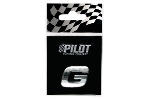 Lampa Αυτοκόλλητο Γράμμα Αυτοκινήτου Χρωμίου 3D "G" 1.8cm