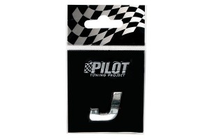 Lampa Αυτοκόλλητο Γράμμα Αυτοκινήτου Χρωμίου 3D "J" 1.8cm