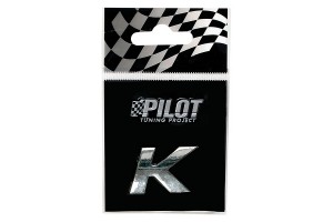 Lampa Αυτοκόλλητο Γράμμα Αυτοκινήτου Χρωμίου 3D "K" 1.8cm