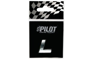 Lampa 3D "L" Type 1 Αυτοκόλλητο Γράμμα Αυτοκινήτου Χρωμίου 1.8cm