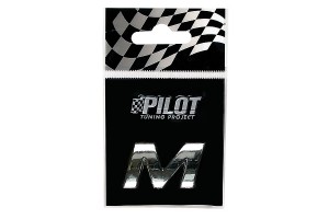 Lampa 3D "M" Type-1 Αυτοκόλλητο Γράμμα Αυτοκινήτου Χρωμίου 1.8cm