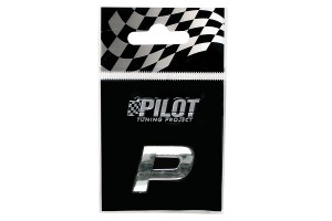 Lampa Αυτοκόλλητο Γράμμα Αυτοκινήτου Χρωμίου 3D "P" 1.8cm