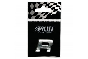 Lampa Αυτοκόλλητο Γράμμα Αυτοκινήτου Χρωμίου 3D "R" 1.8cm