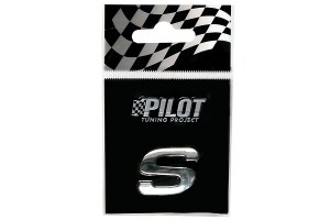 Lampa Αυτοκόλλητο Γράμμα Αυτοκινήτου Χρωμίου 3D "S" 1.8cm