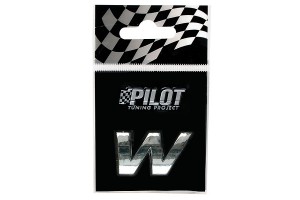 Lampa Αυτοκόλλητο Γράμμα Αυτοκινήτου Χρωμίου 3D "W" 1.8cm