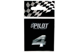 Αυτοκολλητο Αριθμος 3D TYPE-1 (4) 18mm