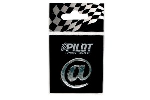 Αυτοκολλητο Συμβολο 3D TYPE-1 (@) 18mm