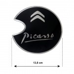 Race Axion Αυτοκόλλητο Σήμα Citroen Xsara Picasso 2003-2010 13.8cm για Τάπα Βενζίνης Αυτοκινήτου σε Μαύρο Χρώμα