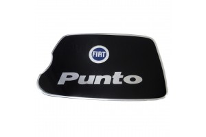 Race Axion Fiat Punto II 3D/5D 1999>2004 Αυτοκολλητο Ταπας Ρεζερβουαρ 23,2x13,8 cm ΜΑΥΡΟ/ΧΡΩΜΙΟ Με Επικαλυψη Εποξειδικης Ρυτινης (ΥΓΡΟ ΓΥΑΛΙ) - 1 ΤΕΜ.