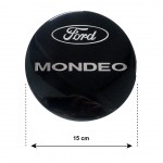 Ford Mondeo 4D/5D 2001>2007 Αυτοκολλητο Ταπας Ρεζερβουαρ 15 cm ΜΑΥΡΟ/ΧΡΩΜΙΟ Με Επικαλυψη Εποξειδικης Ρυτινης (ΥΓΡΟ ΓΥΑΛΙ) - 1 ΤΕΜ.