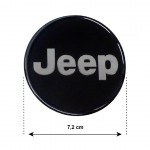 Race Axion Αυτοκόλλητα Σήματα Jeep 7.2cm για Ζάντες Αυτοκινήτου σε Μαύρο Χρώμα 4τμχ