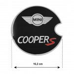 Race Axion Αυτοκόλλητο Σήμα Χρωμίου Mini Cooper S 2001-2013 15.7cm για Τάπα Βενζίνης Αυτοκινήτου