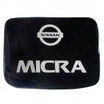 Race Axion Αυτοκόλλητο Σήμα Nissan Micra 19.3 x 15.2cm για Τάπα Βενζίνης Αυτοκινήτου σε Μαύρο Χρώμα
