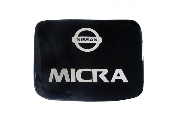 Race Axion Αυτοκόλλητο Σήμα Nissan Micra 19.3 x 15.2cm για Τάπα Βενζίνης Αυτοκινήτου σε Μαύρο Χρώμα