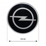 Americat Αυτοκόλλητο Σήμα Χρωμίου Opel 9.2cm για Καπό Αυτοκινήτου