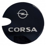 Race Axion Αυτοκόλλητο Σήμα Opel Corsa C-D-E 14.4cm για Τάπα Βενζίνης Αυτοκινήτου σε Μαύρο Χρώμα