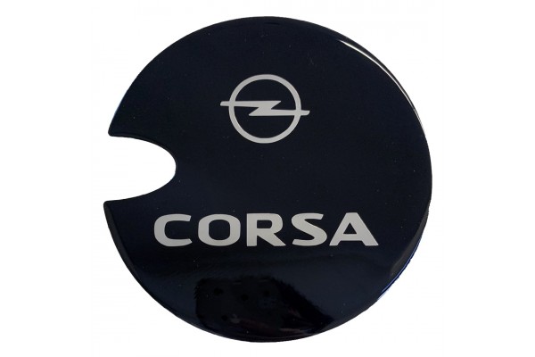 Race Axion Αυτοκόλλητο Σήμα Opel Corsa C-D-E 14.4cm για Τάπα Βενζίνης Αυτοκινήτου σε Μαύρο Χρώμα