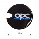 Race Axion Αυτοκόλλητο Σήμα Opel Corsa Opc 14.3cm για Τάπα Βενζίνης Αυτοκινήτου σε Μαύρο Χρώμα