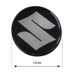 Race Axion Αυτοκόλλητα Σήματα Suzuki 7.2cm για Ζάντες Αυτοκινήτου σε Μαύρο Χρώμα 4τμχ