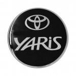 Toyota Yaris 3D/5D 2005>2011 Αυτοκολλητο Ταπας Ρεζερβουαρ 13,5 cm ΜΑΥΡΟ/ΧΡΩΜΙΟ Με Επικαλυψη Εποξειδικης Ρυτινης (ΥΓΡΟ ΓΥΑΛΙ) - 1 ΤΕΜ.