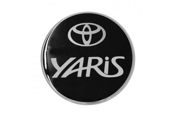 Toyota Yaris 3D/5D 2005>2011 Αυτοκολλητο Ταπας Ρεζερβουαρ 13,5 cm ΜΑΥΡΟ/ΧΡΩΜΙΟ Με Επικαλυψη Εποξειδικης Ρυτινης (ΥΓΡΟ ΓΥΑΛΙ) - 1 ΤΕΜ.