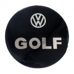 VW Golf 4 1997>2005 Αυτοκολλητο Ταπας Ρεζερβουαρ 13,9cm ΜΑΥΡΟ/ΧΡΩΜΙΟ Με Επικαλυψη Εποξειδικης Ρυτινης (ΥΓΡΟ ΓΥΑΛΙ) - 1 ΤΕΜ.