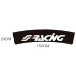 Αυτοκολλητη Ταινια Παρμπριζ Μαυρη Racing 150x24cm