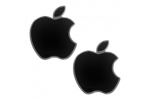 Race Axion Αυτοκόλλητα Αυτοκινήτου Χρωμίου Apple 4.2 x 3.45cm 4τμχ