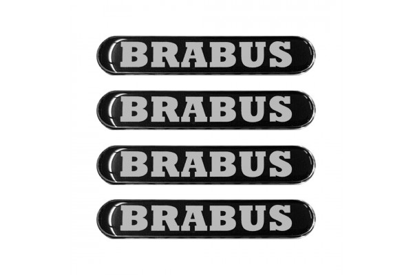 Αυτοκολλητο Brabus Μαυρο 7,5x1,4cm 4ΤΕΜ.