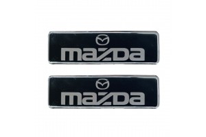 Mazda Σηματα Βιδωτα 10 Χ 3 cm Εποξειδικης Ρυτινης (ΥΓΡΟ ΓΥΑΛΙ) Σε ΜΑΥΡΟ/ΧΡΩΜΙΟ Για Πατακια - 2 ΤΕΜ.