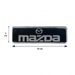 Mazda Σηματα Βιδωτα 10 Χ 3 cm Εποξειδικης Ρυτινης (ΥΓΡΟ ΓΥΑΛΙ) Σε ΜΑΥΡΟ/ΧΡΩΜΙΟ Για Πατακια - 2 ΤΕΜ.