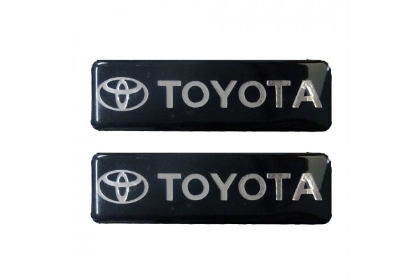 Toyota Σηματα Βιδωτα 10 Χ 3 cm Εποξειδικης Ρυτινης (ΥΓΡΟ ΓΥΑΛΙ) Σε ΜΑΥΡΟ/ΧΡΩΜΙΟ Για Πατακια - 2 ΤΕΜ. Toyota Σηματα Βιδωτα 10 Χ 3 cm Εποξειδικης Ρυτινης (ΥΓΡΟ ΓΥΑΛΙ) Σε ΜΑΥΡΟ/ΧΡΩΜΙΟ Για Πατακια - 2 ΤΕΜ.