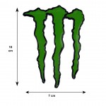 Race Axion Monster Αυτοκόλλητο Αυτοκινήτου 10cm σε Πράσινο Χρώμα Race Axion Monster Αυτοκόλλητο Αυτοκινήτου 10cm σε Πράσινο Χρώμα